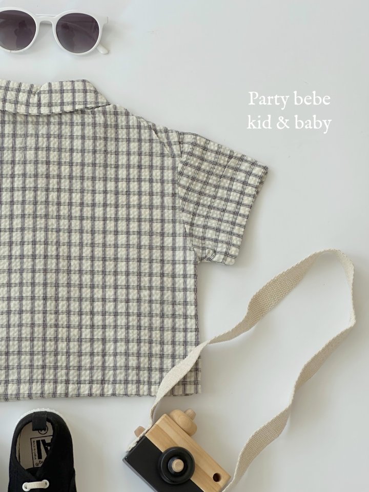 Party Kids - Korean Baby Fashion - #onlinebabyshop - Check Shirt - 7