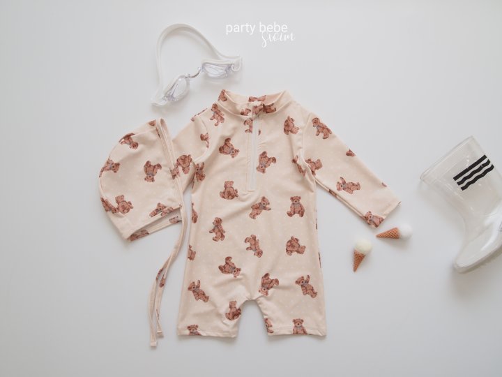 Party Kids - Korean Baby Fashion - #onlinebabyshop - Bear Rash Guard Set-up - 11