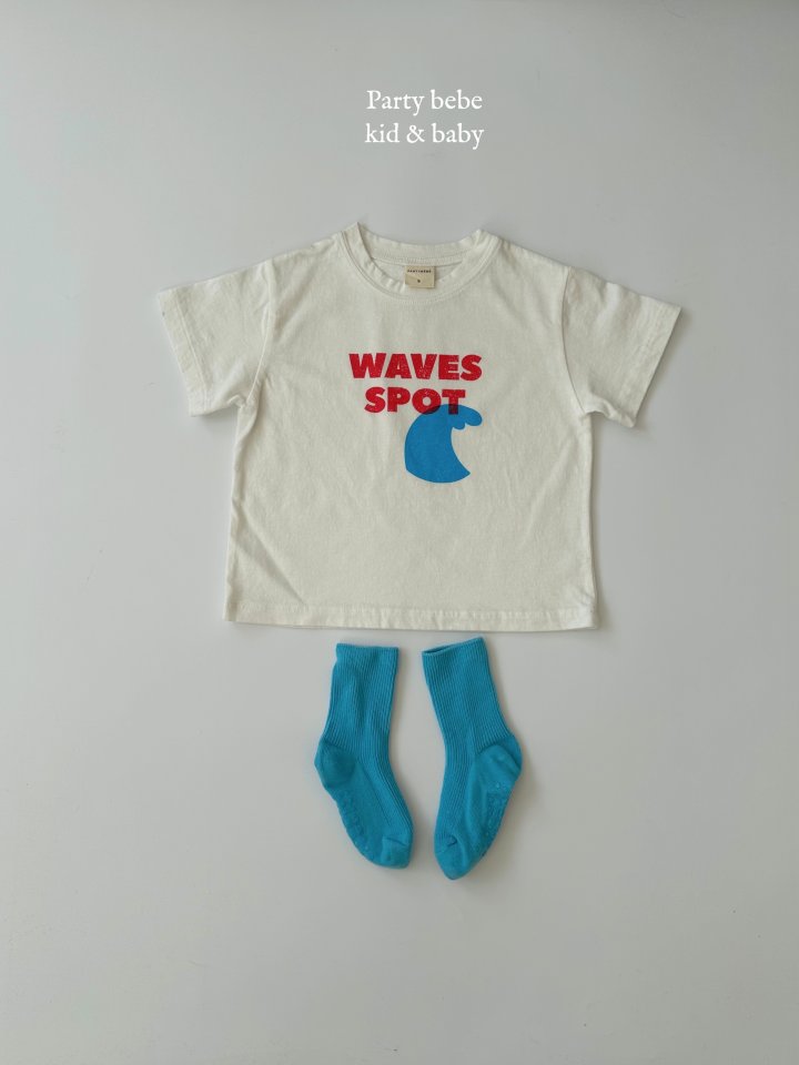 Party Kids - Korean Baby Fashion - #smilingbaby - Wave Tee - 7