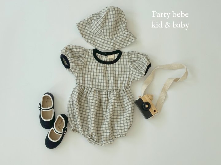 Party Kids - Korean Baby Fashion - #smilingbaby - Check Check Suit Set-up - 2