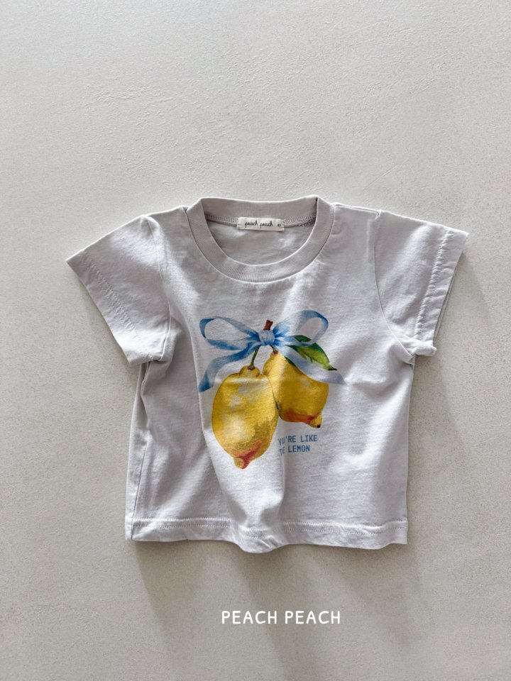 Peach Peach - Korean Children Fashion - #Kfashion4kids - Lemon Tee - 5