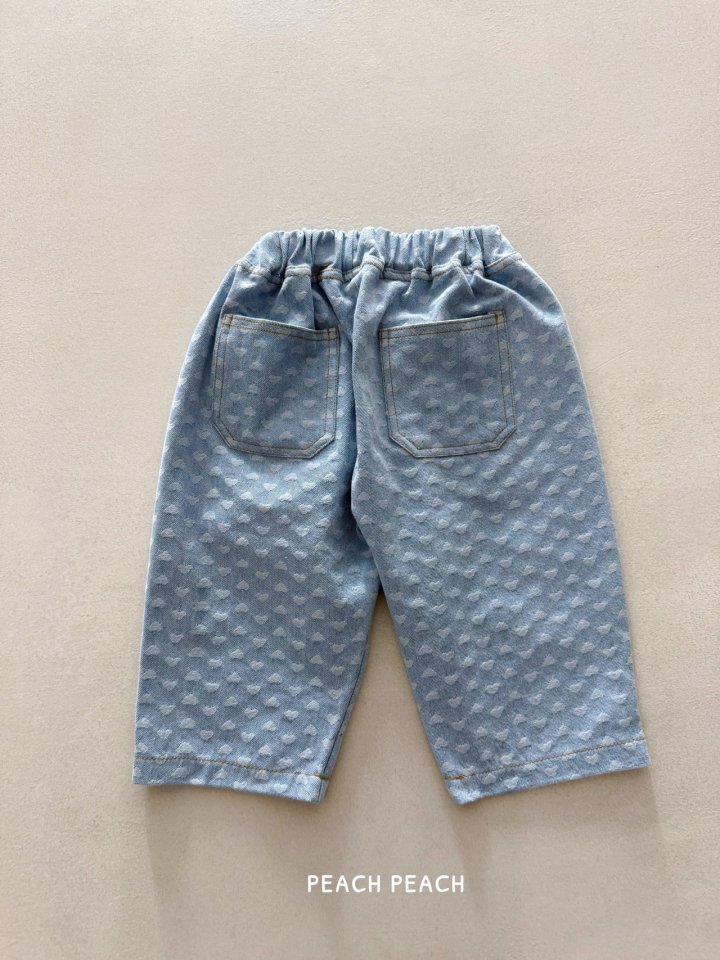 Peach Peach - Korean Children Fashion - #childrensboutique - Heart Jam Jeans - 8