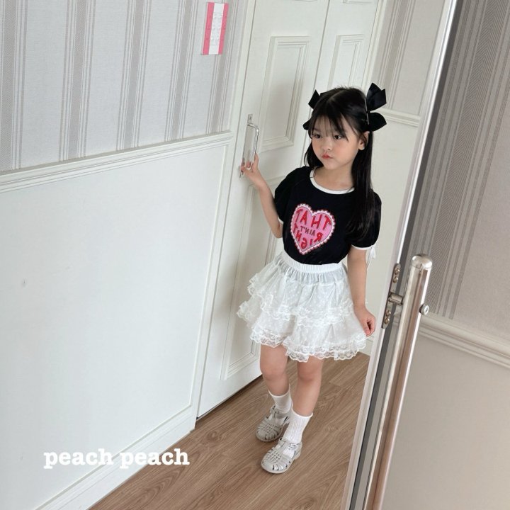Peach Peach - Korean Children Fashion - #discoveringself - Love Tee - 9