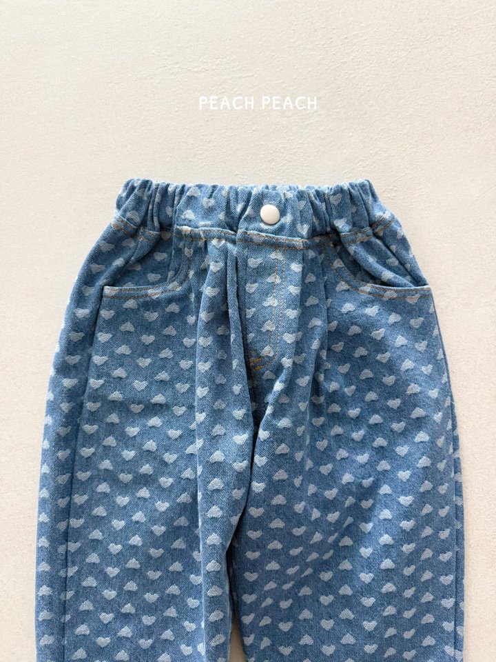 Peach Peach - Korean Children Fashion - #kidsshorts - Heart Jam Jeans - 12