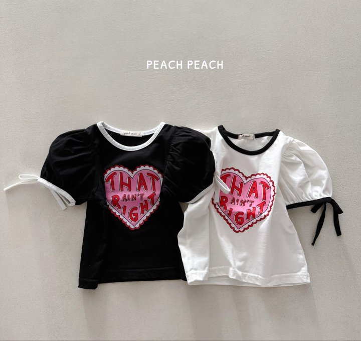 Peach Peach - Korean Children Fashion - #minifashionista - Love Tee