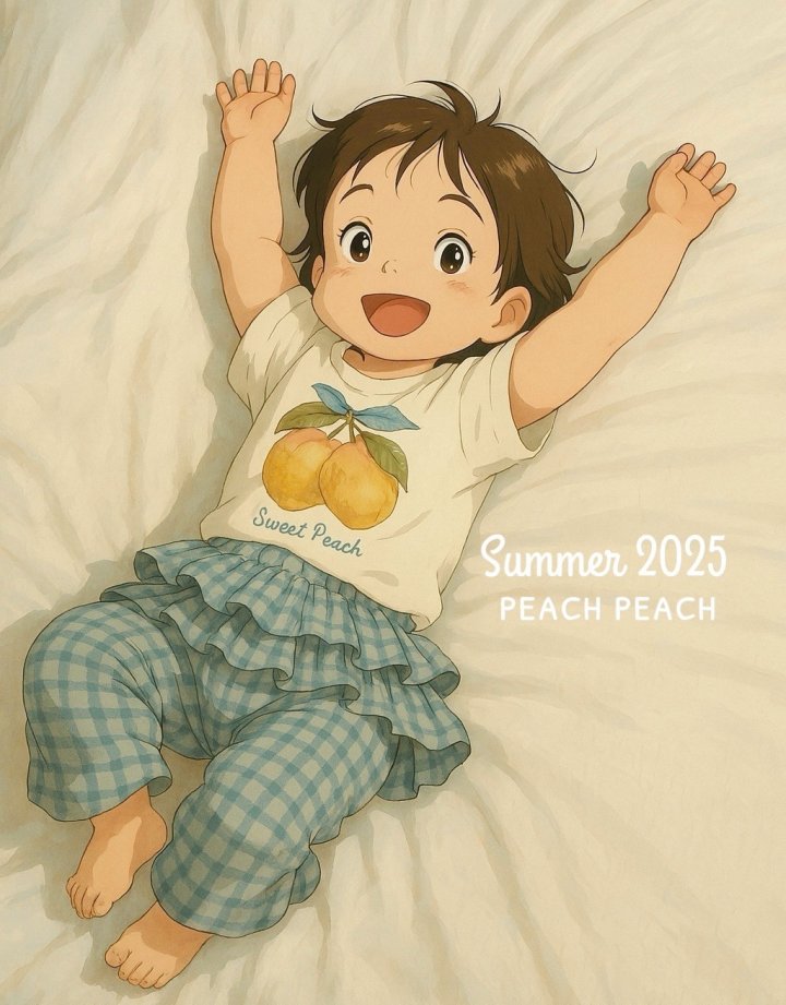 Peach Peach - Korean Children Fashion - #prettylittlegirls - Lemon Tee - 9