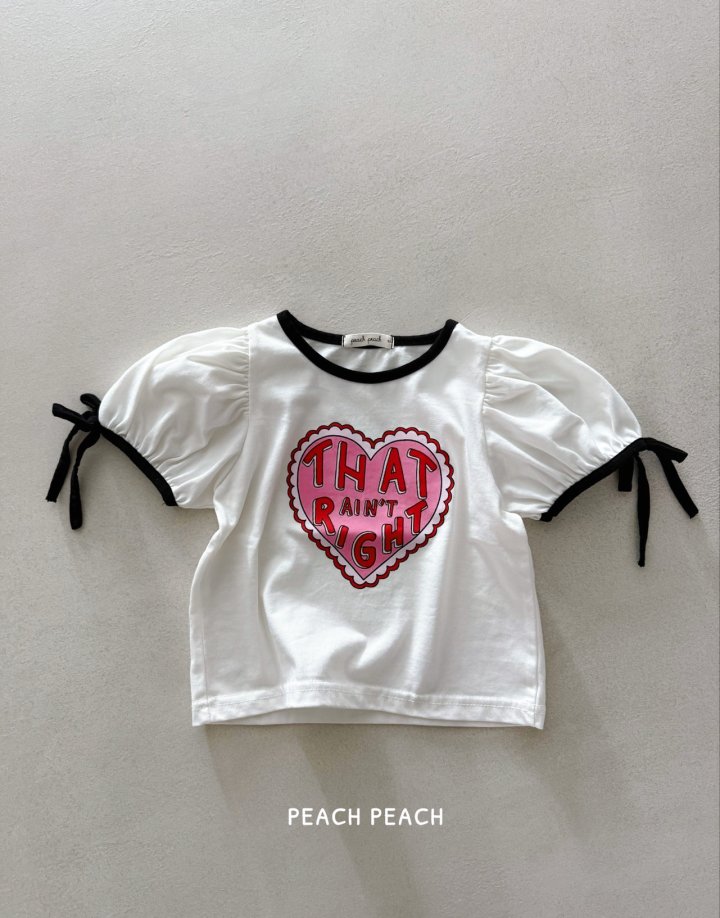Peach Peach - Korean Children Fashion - #todddlerfashion - Love Tee - 3