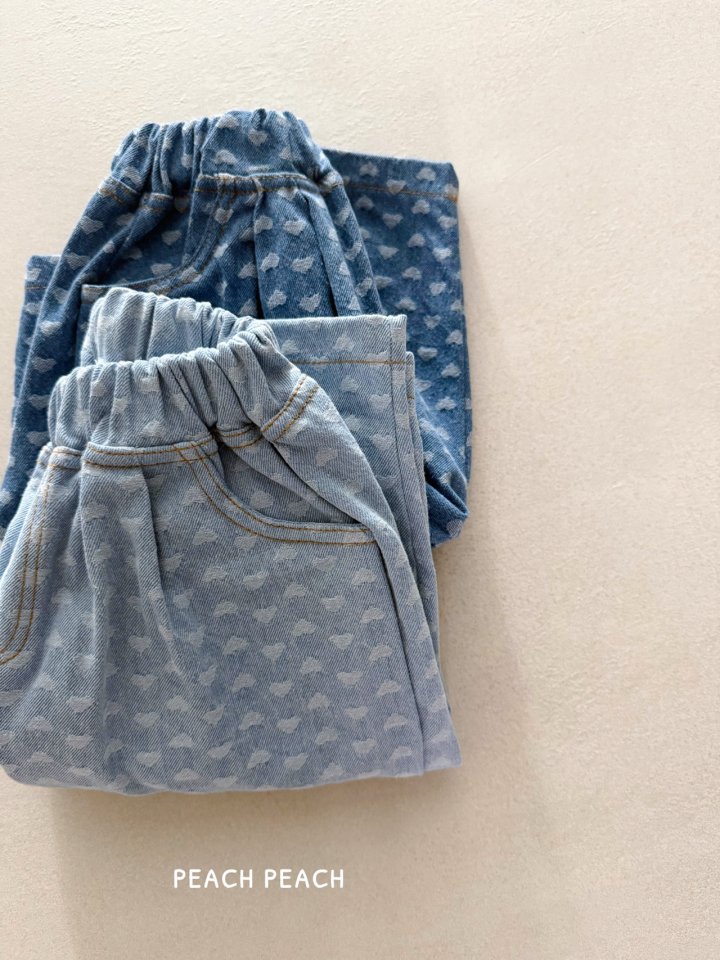 Peach Peach - Korean Children Fashion - #toddlerclothing - Heart Jam Jeans - 5