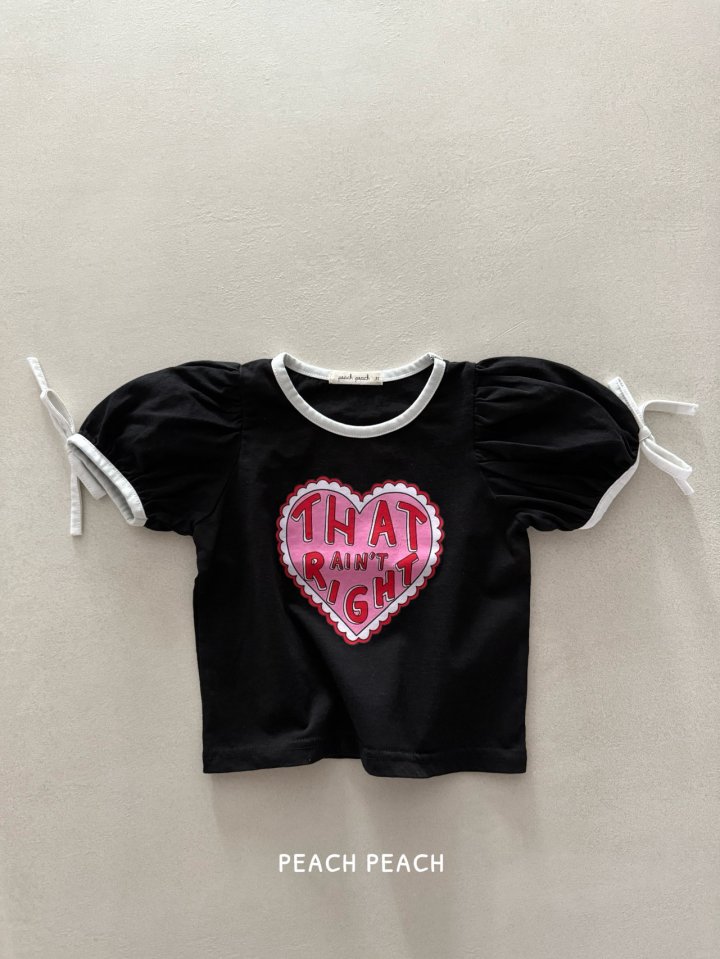 Peach Peach - Korean Children Fashion - #todddlerfashion - Love Tee - 4