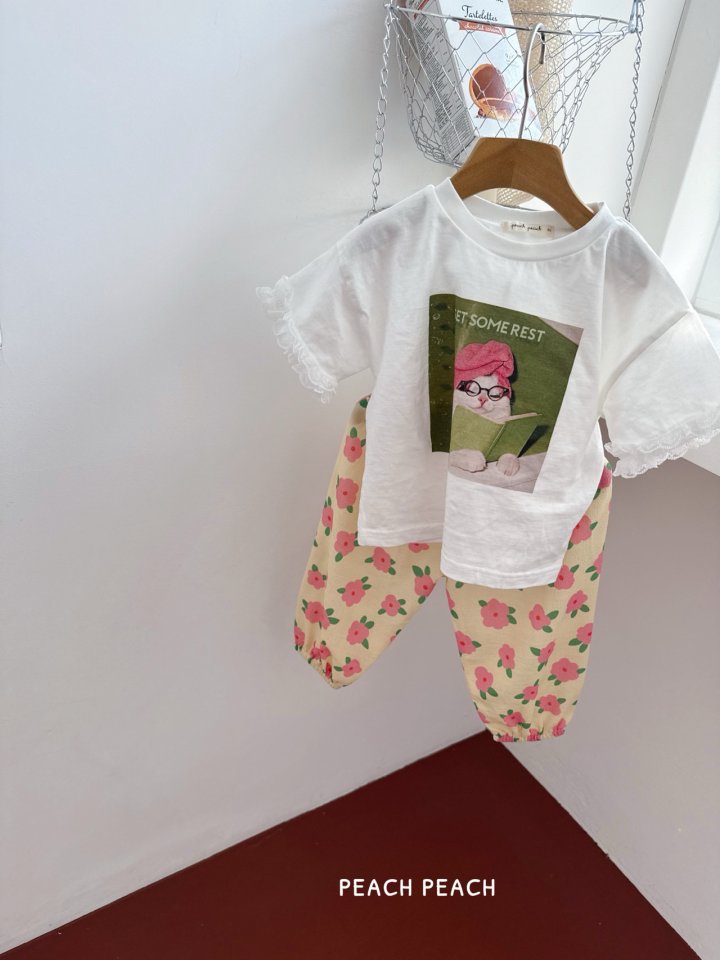 Peach Peach - Korean Children Fashion - #toddlerclothing - Miyu Tee - 8