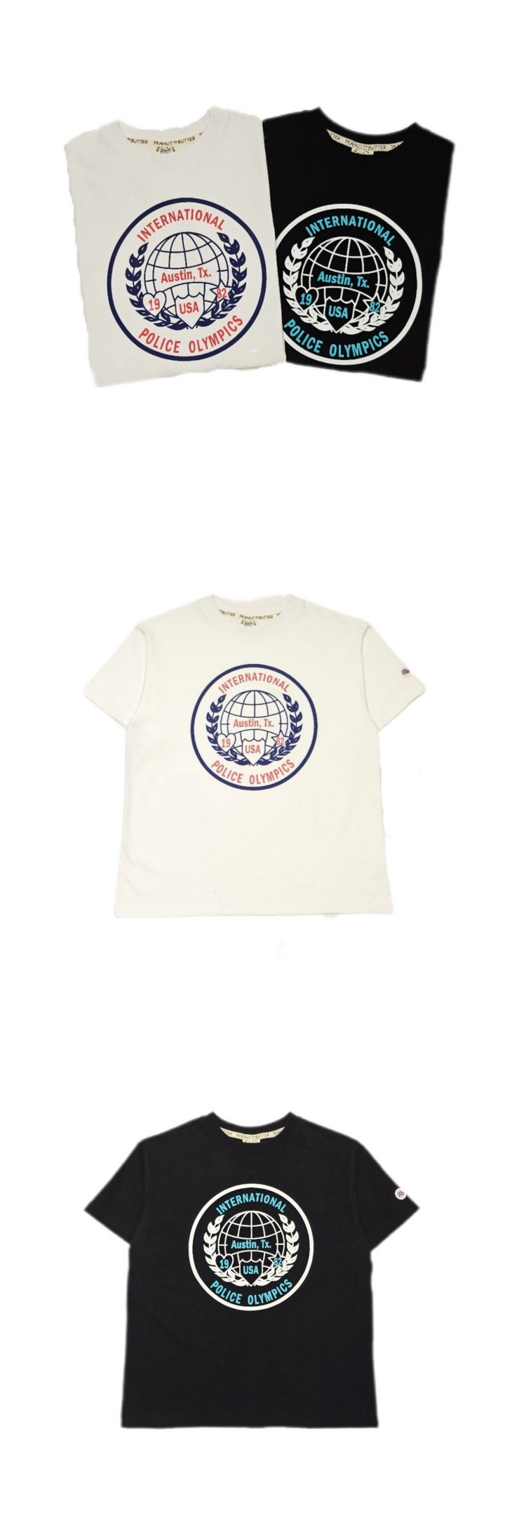 Peanut & Butter - Korean Children Fashion - #childofig - Police Laurel Wreath Short Sleeve Tee - 2