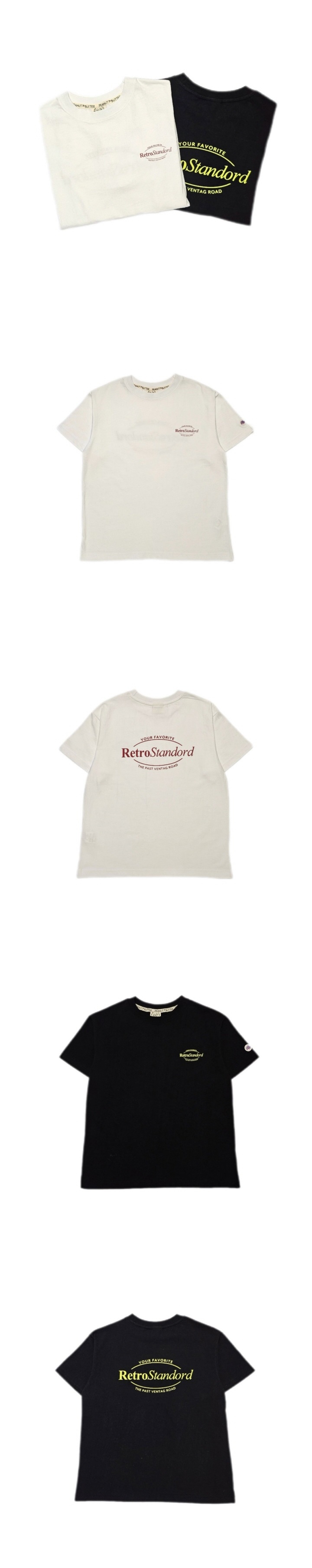 Peanut & Butter - Korean Children Fashion - #toddlerclothing - Retro Short Sleeve Tee - 2