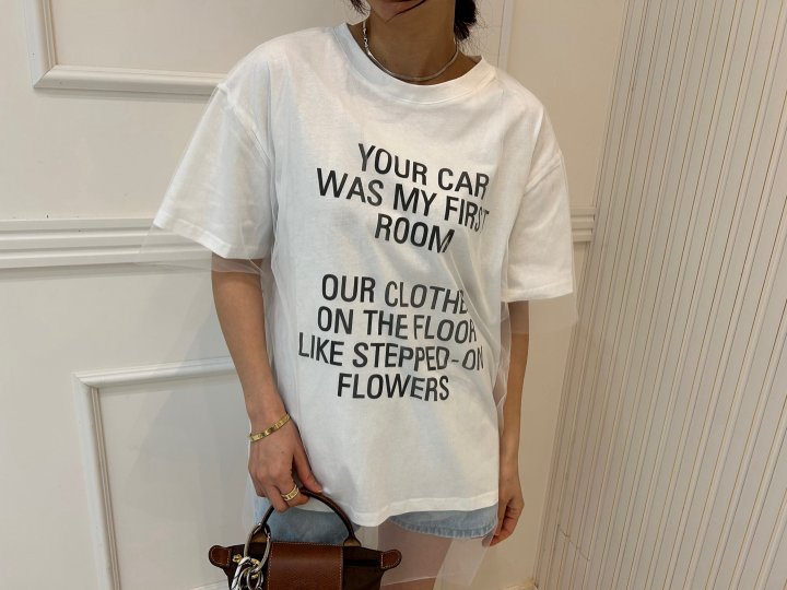 Pearls room - Korean Women Fashion - #momslook - Double Mesh Tee - 7
