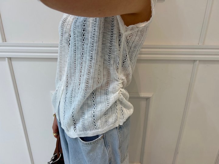 Pearls room - Korean Women Fashion - #momslook - Scaci Cap Knit Cardigan - 6