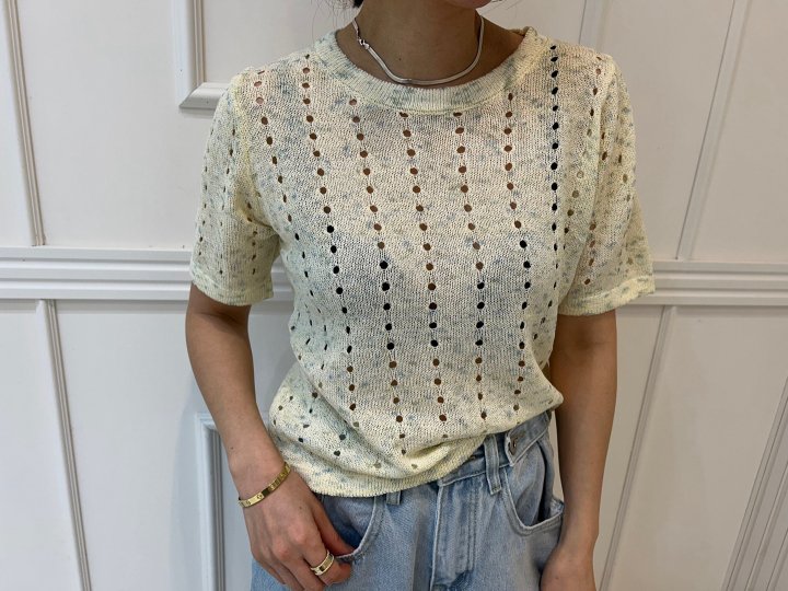Pearls room - Korean Women Fashion - #momslook - Bocasi Back Button Knit Top - 2