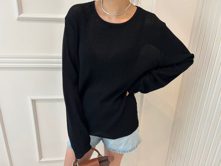 Pearls room - Korean Women Fashion - #momslook - Back Button Knit Top - 11