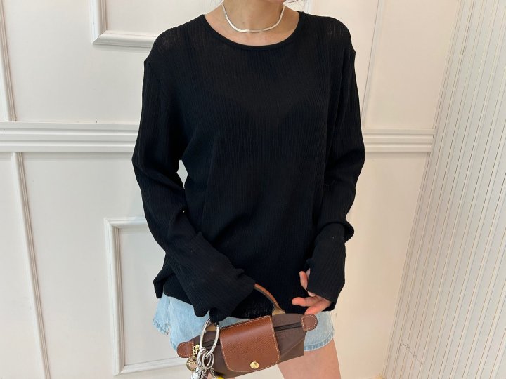Pearls room - Korean Women Fashion - #momslook - Back Button Knit Top - 9
