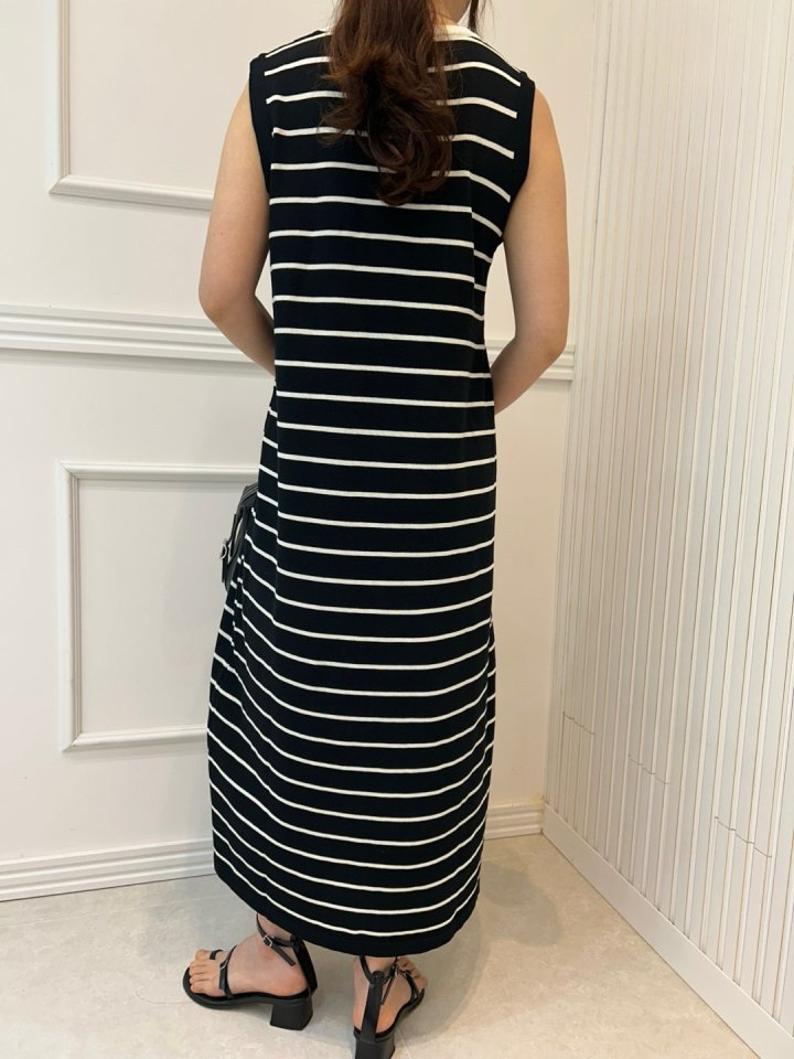 Pearls room - Korean Women Fashion - #womensfashion - Colored Knit One-piece - 4