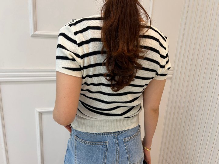 Pearls room - Korean Women Fashion - #momslook - Wrap Pintuck Knit Top - 5