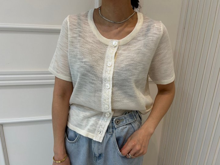 Pearls room - Korean Women Fashion - #pursuepretty - Nana Lace Cardigaan - 9