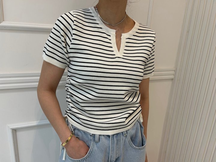 Pearls room - Korean Women Fashion - #pursuepretty - String Knit Top - 8