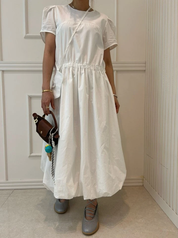 Pearls room - Korean Women Fashion - #vintagekidsstyle - Balloon One-piece - 4