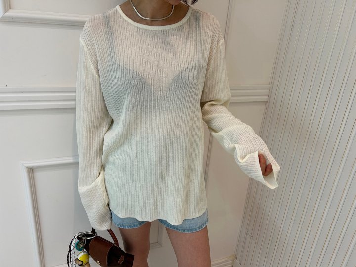 Pearls room - Korean Women Fashion - #pursuepretty - Back Button Knit Top - 3