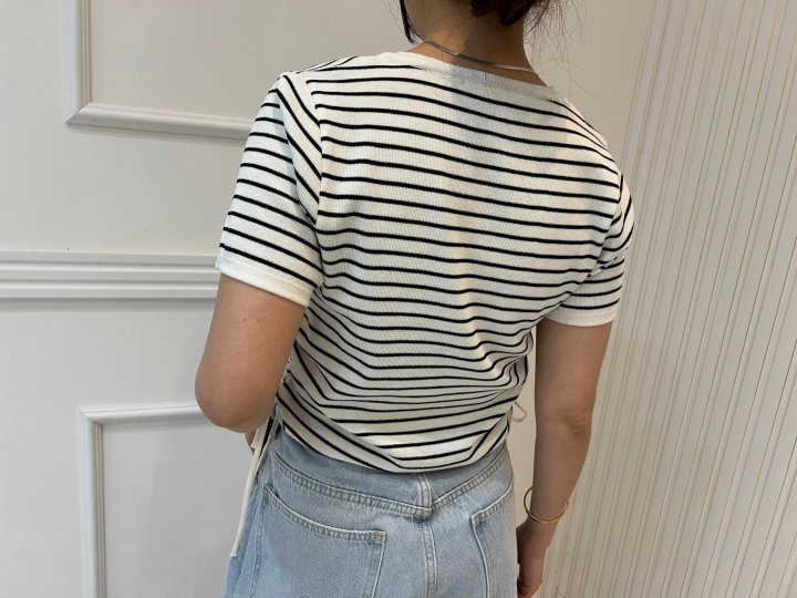 Pearls room - Korean Women Fashion - #restrostyle - String Knit Top - 9