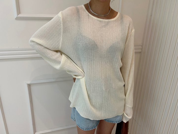 Pearls room - Korean Women Fashion - #pursuepretty - Back Button Knit Top - 4