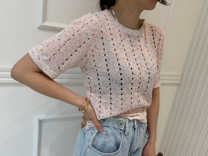 Pearls room - Korean Women Fashion - #romanticstyle - Bocasi Back Button Knit Top - 8
