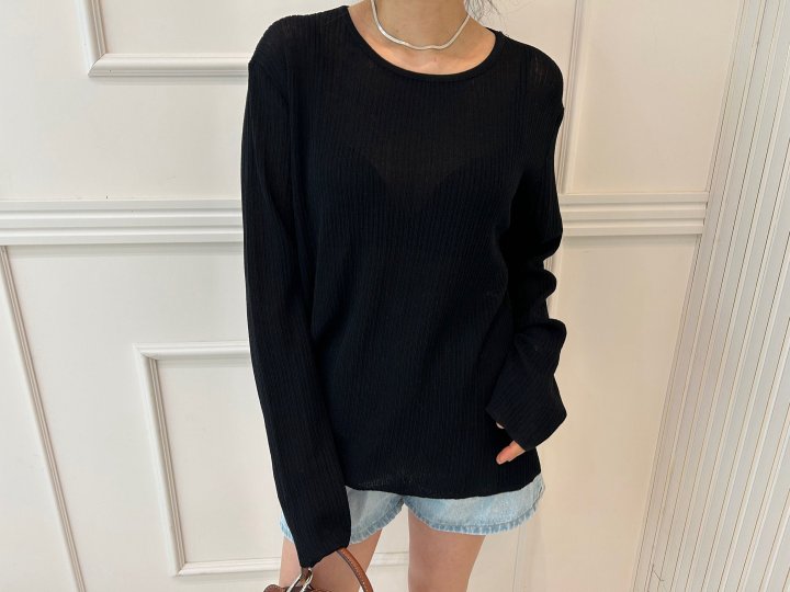 Pearls room - Korean Women Fashion - #thatsdarling - Back Button Knit Top - 7