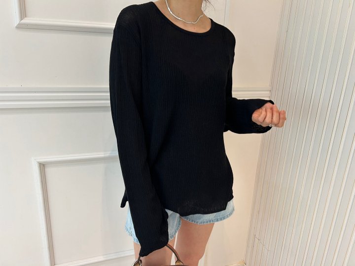 Pearls room - Korean Women Fashion - #thelittlethings - Back Button Knit Top - 8