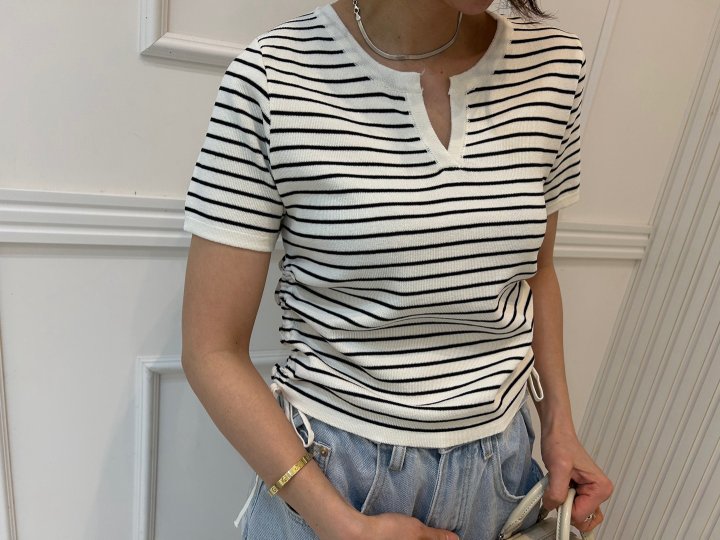 Pearls room - Korean Women Fashion - #vintageinspired - String Knit Top - 6