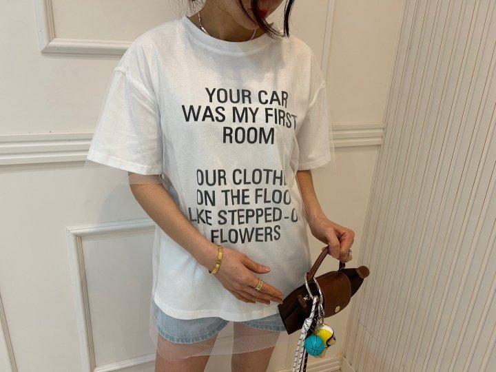 Pearls room - Korean Women Fashion - #womensfashion - Double Mesh Tee - 8