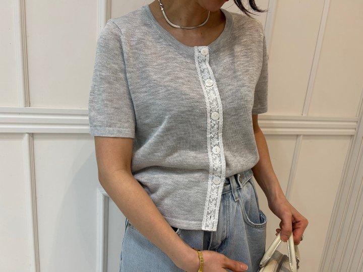 Pearls room - Korean Women Fashion - #womensfashion - Nana Lace Cardigaan - 2
