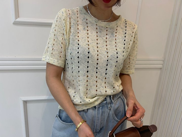 Pearls room - Korean Women Fashion - #womensfashion - Bocasi Back Button Knit Top - 3