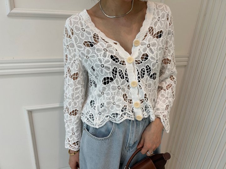 Pearls room - Korean Women Fashion - #womensfashion - Knitting Cardigan - 8