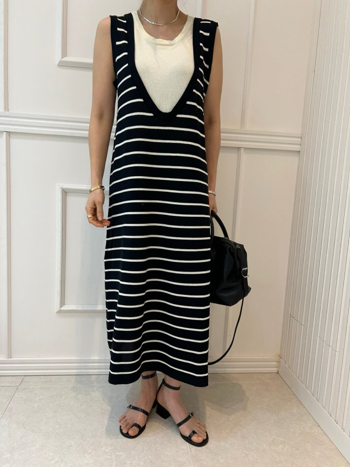 Pearls room - Korean Women Fashion - #womensfashion - Colored Knit One-piece