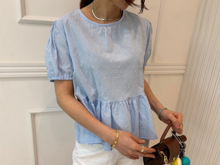 Pearls room - Korean Women Fashion - #womensfashion - Snow Flower Blouse with Hairband