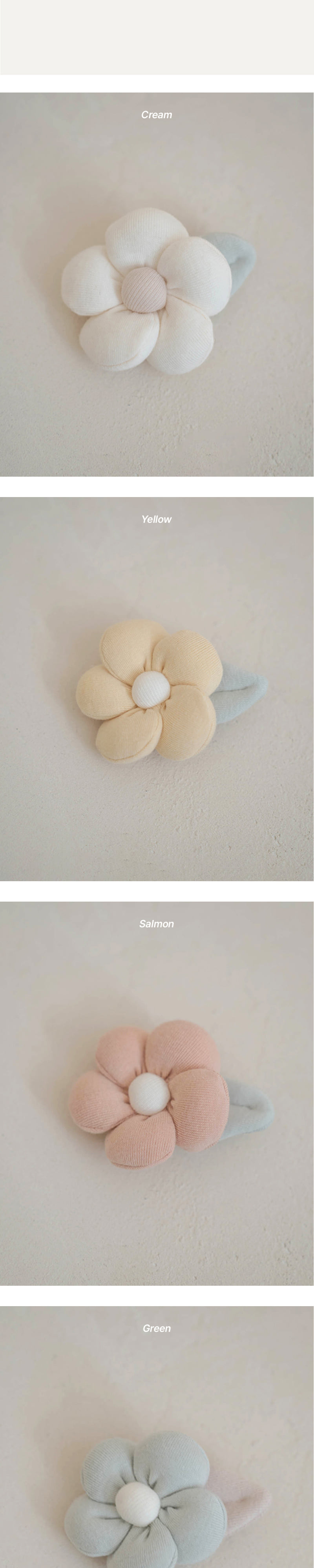 Peekaboo - Korean Baby Fashion - #babyclothing - Daisy Leaf Hairpin - 3