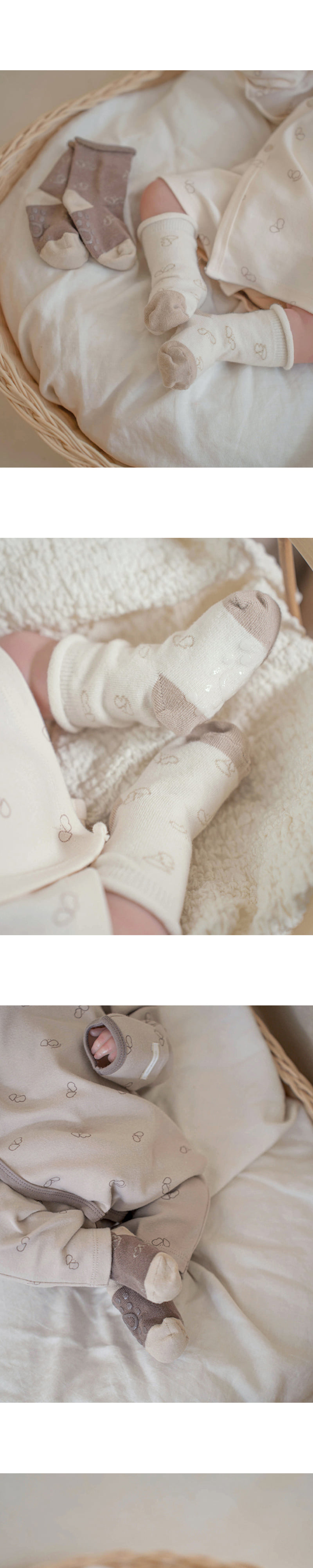 Peekaboo - Korean Baby Fashion - #babyclothing - Peekabee Socks Set (set of 2) - 4