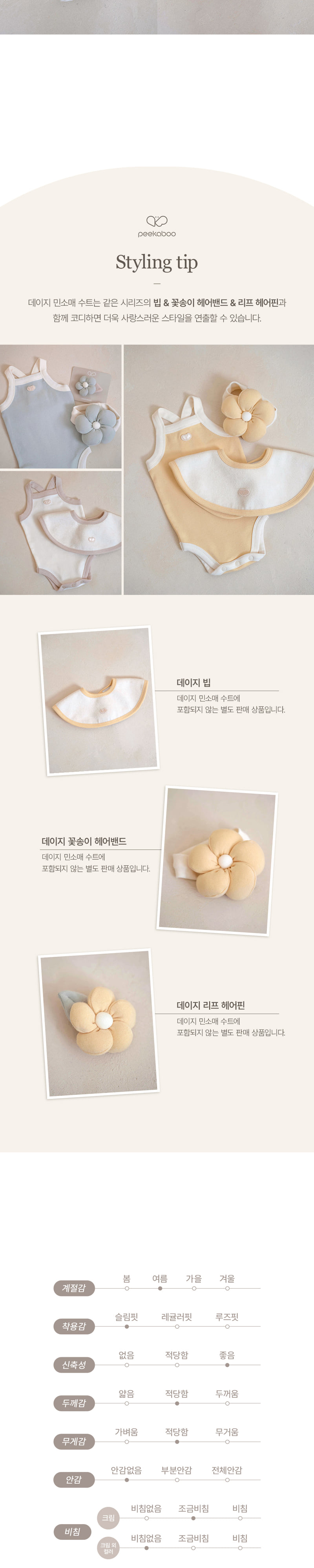 Peekaboo - Korean Baby Fashion - #babyoninstagram - Daisy Sleeveless Suit - 9
