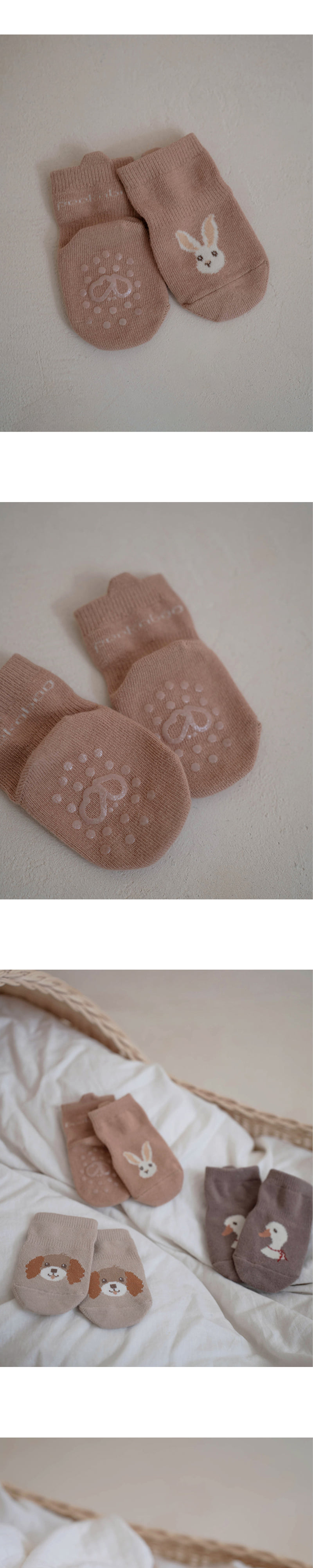 Peekaboo - Korean Baby Fashion - #babylifestyle - PamPam Character Socks Set (set of 3) - 4