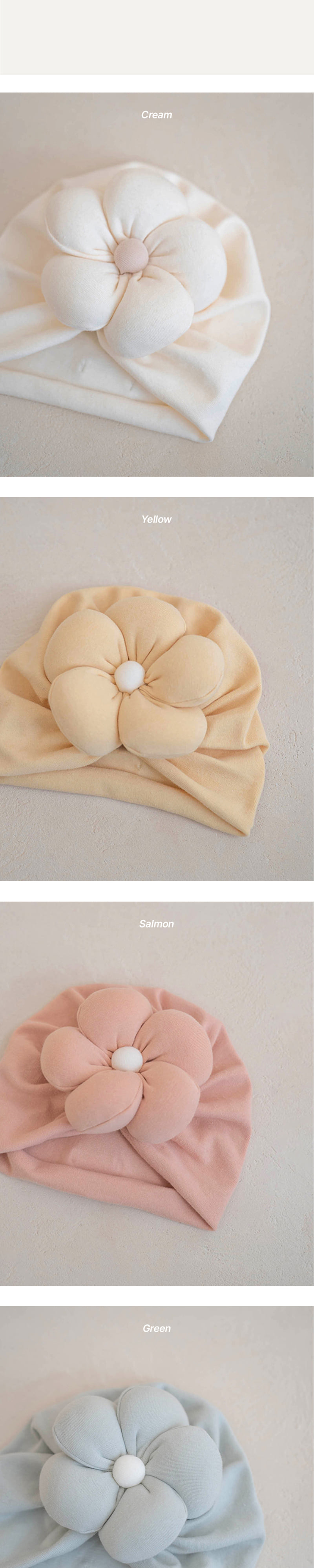 Peekaboo - Korean Baby Fashion - #babyoutfit - Daisy Turban Hat - 3