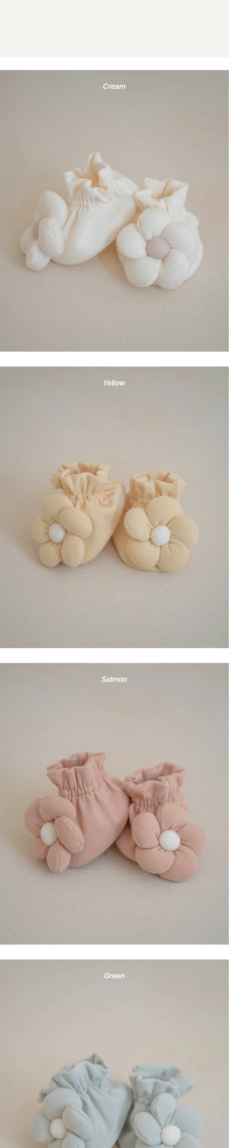 Peekaboo - Korean Baby Fashion - #onlinebabyboutique - Daisy Foot Warmers - 3