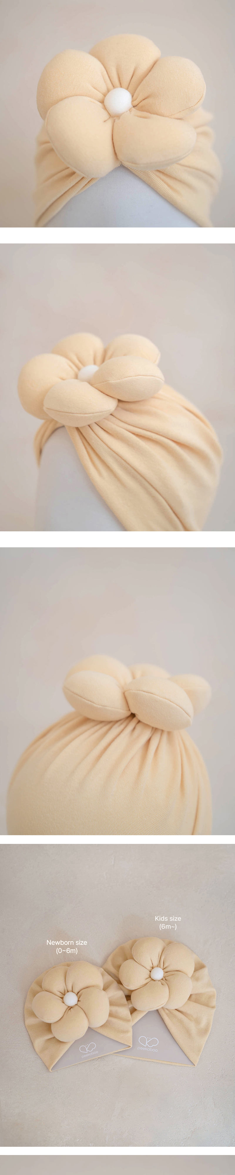 Peekaboo - Korean Baby Fashion - #onlinebabyshop - Daisy Turban Hat - 7