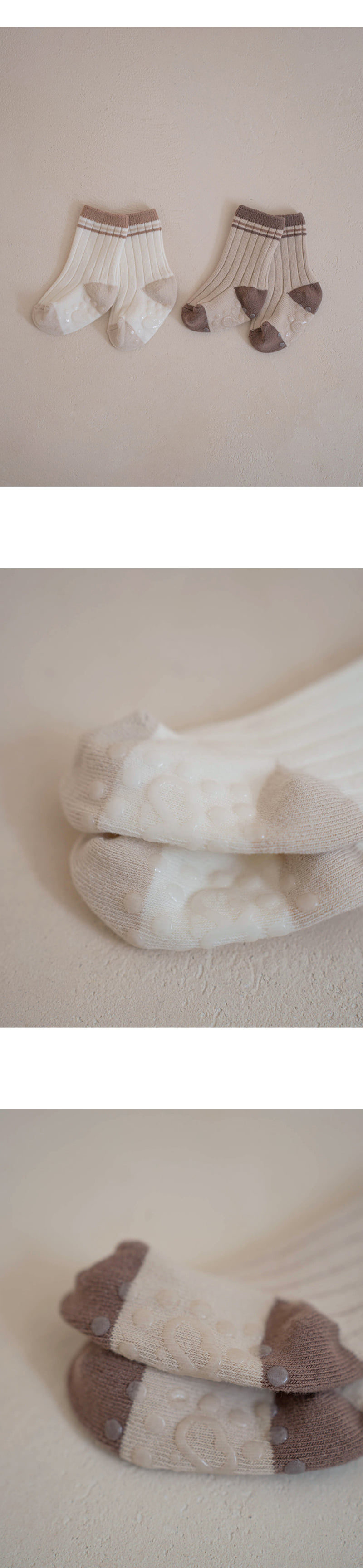 Peekaboo - Korean Women Fashion - #restrostyle - Adult Striped Socks Set (set of 2) - 3