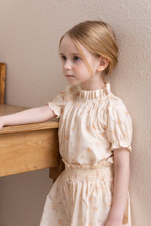 Perrobebe - Korean Children Fashion - #childofig - Lilya Flower Blouse - 8