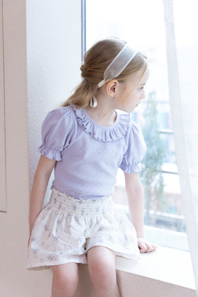 Perrobebe - Korean Children Fashion - #childrensboutique - Amara Eyelet Tee - 2