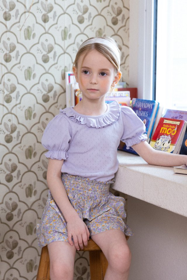 Perrobebe - Korean Children Fashion - #fashionkids - Amara Eyelet Tee - 5